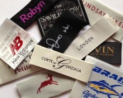Designing garment labels at online stores
